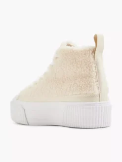 Beige Platform Hoge Sneaker Teddy -Vanharen 2238137 H3