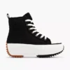 Zwarte Hoge Platform Sneaker Teddy