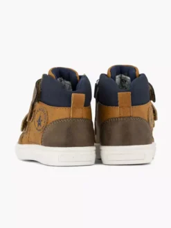 Cognac Hoge Sneaker Klittenband -Vanharen 2242476 H4