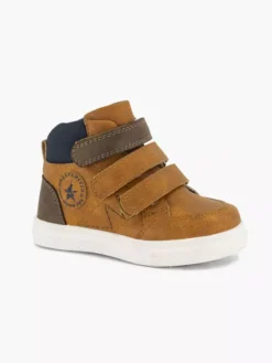 Cognac Hoge Sneaker Klittenband -Vanharen 2242476 H6