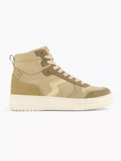 Taupe Hoge Sneaker