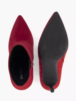 Rode Enkellaars Hoge Hak -Vanharen 2245401 H3