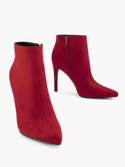 Rode Enkellaars Hoge Hak -Vanharen 2245401 H5