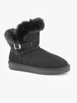 Zwarte Enkelboot Gevoerd -Vanharen 2245818 H6