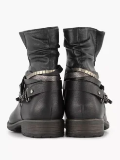 Zwarte Enkellaars Sierketting -Vanharen 2246631 H4