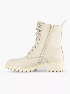 Off White Leren Veterboot -Vanharen 2246657 H2
