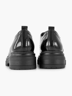 Zwarte Chunky Veterschoen Lak -Vanharen 2247049 H4