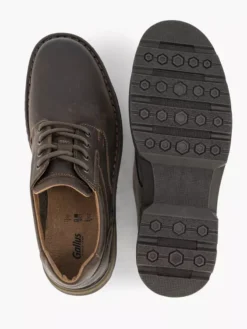 Donkerbruine Leren Veterschoen -Vanharen 2249549 H3