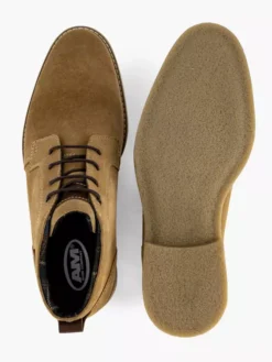 Beige Suéde Veterboot -Vanharen 2249568 H3