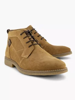 Beige Suéde Veterboot -Vanharen 2249568 H5
