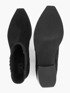 Zwarte Suéde Enkellaars -Vanharen 2251198 H3