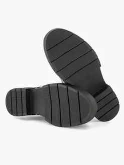 Zwarte Leren Bikerboot -Vanharen 2251357 H3