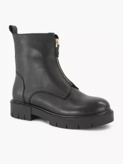 Zwarte Leren Bikerboot -Vanharen 2251357 H6