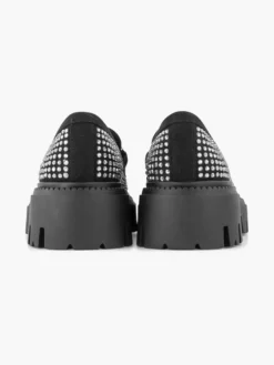 Zwarte Chunky Loafer Steentjes -Vanharen 2252211 H4